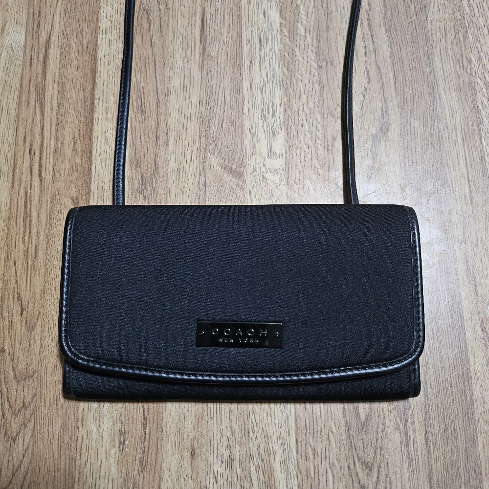 Coach Black Crossbody Wallet